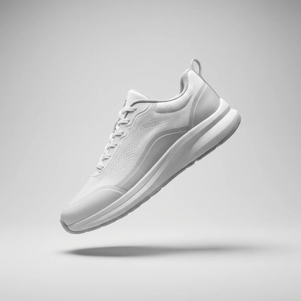 FitVille Cushion Orthopedic Badminton Shoes displaying wide toe-box and thick non-slip rubber outsoles